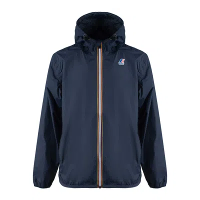 K-way Le Vrai 3.0 Claude Warm Man Jacket Black Size Xxl Polyamide In Blue