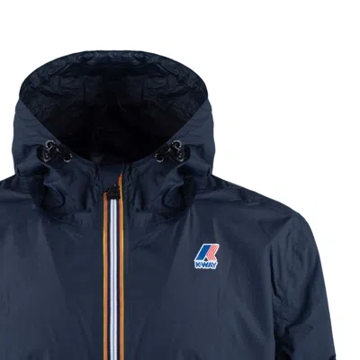 K-way Le Vrai 3.0 Claude Warm Man Jacket Black Size Xxl Polyamide In Blue