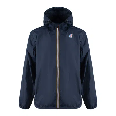 K-way Le Vrai 3.0 Claude Warm Man Jacket Black Size Xxl Polyamide In Blue
