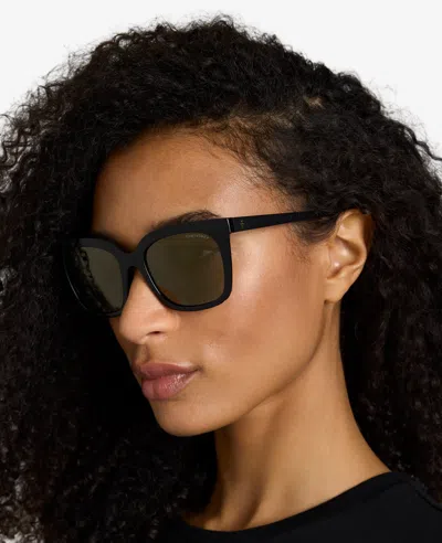 Kenneth Cole Square Injected Sunglasses In Black