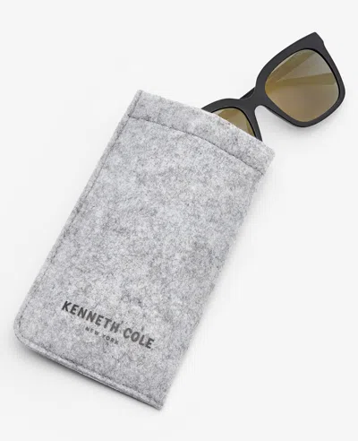 Kenneth Cole Square Injected Sunglasses In Black