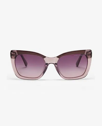 Kenneth Cole Cat Eye Acetate Sunglasses In Violet