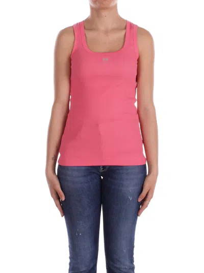 Pinko `calcolatore` Tank Top In Corallo Vivaci