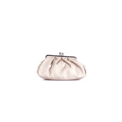 Weekend Max Mara Small Pasticcino Shoulder Bag In Beige Bianco