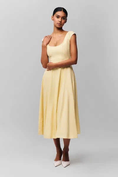 Danielle Guizio Ny Leila Dress In Honey Butter