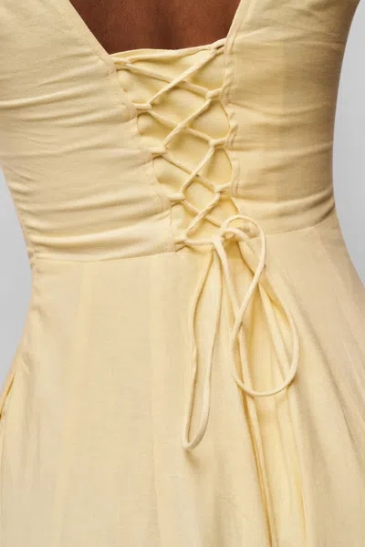 Danielle Guizio Ny Leila Dress In Honey Butter