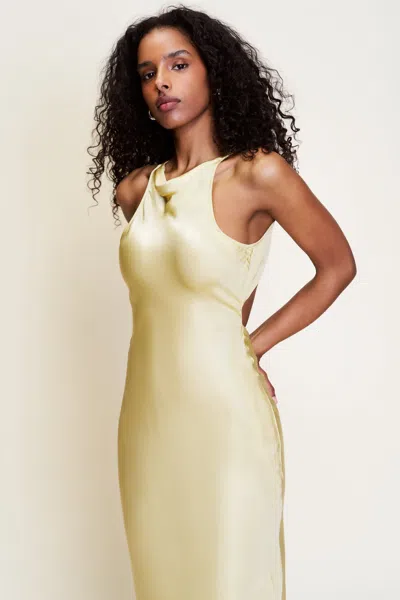 Danielle Guizio Ny Lina Midi Dress In Honey Butter