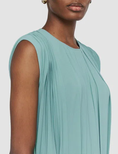 Joseph Davide Airy Plissé Dress In Blue