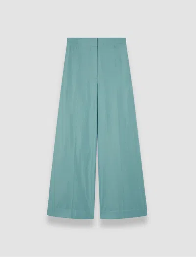 Joseph Alane Stretch-crepe Wide-leg Pants In Blue