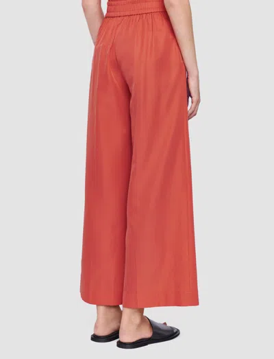 Joseph Thurlow Soft Cotton Silk Trousers In Orange