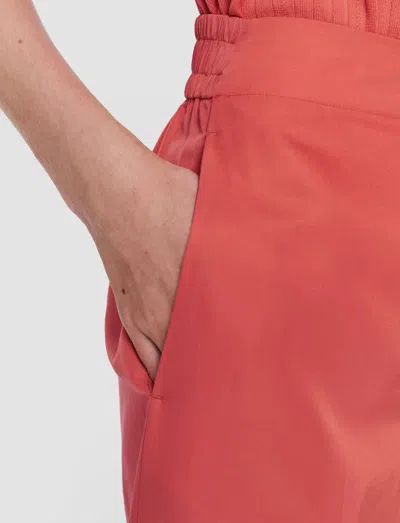 Joseph Thurlow Soft Cotton Silk Trousers In Orange