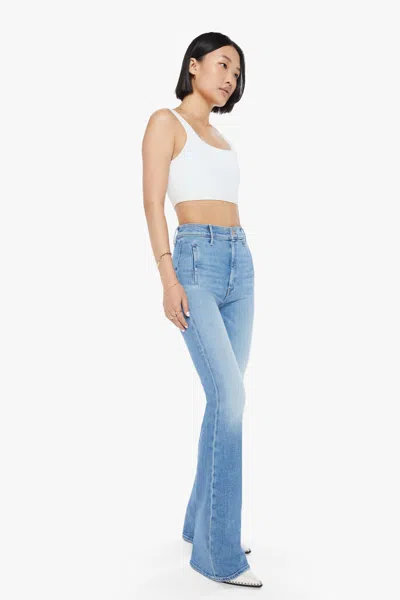 Mother Petites The Lil Drama Skimp Tasty Waves Jeans In Blue