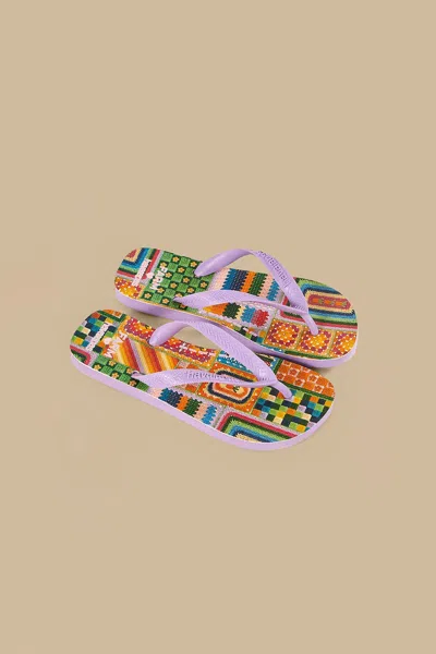 Farm Rio Active Mixed Crochet Havaianas Sandals
