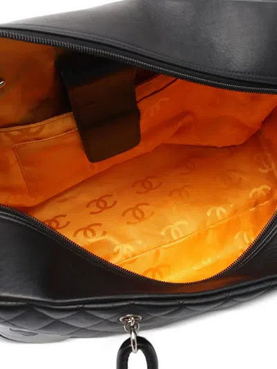 Pre-owned Chanel 2004-2005 Cambon Handbag In Black