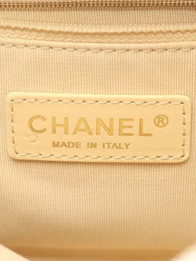 Pre-owned Chanel 2021 Metallic-effect Two-way Bag In Gold