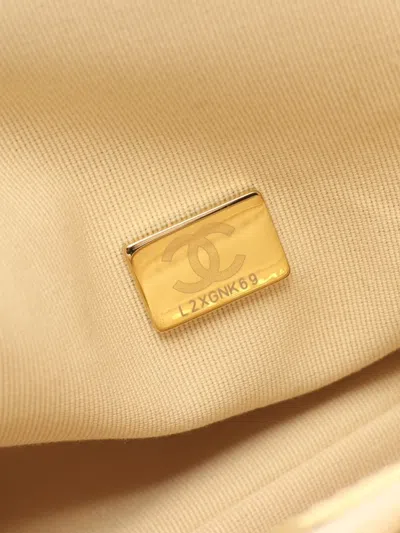 Pre-owned Chanel 2021 Metallic-effect Two-way Bag In Gold