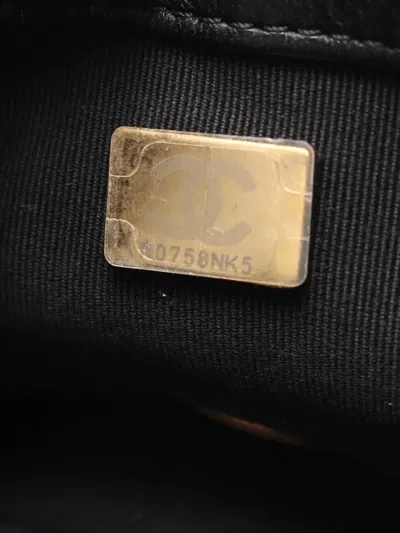 Pre-owned Chanel 2021 Matelasse Chain Handbag In Black