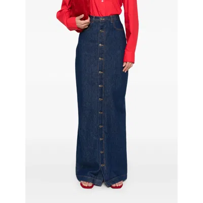 Fiorucci Denim Maxi Skirt