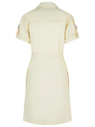 Burberry Silk Blend Dress Featuring Belted Waist