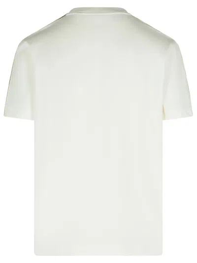 Burberry Checked Cotton-jersey T-shirt In Neutrals