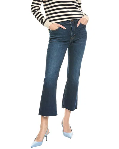 Frame Le Crop Mini Boot Mid-rise Flared Jeans In Blue