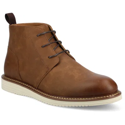 Vance Co. Vance Mens Stratton Medium And Wide Width Plain Toe Casual Chukka Boot In Brown