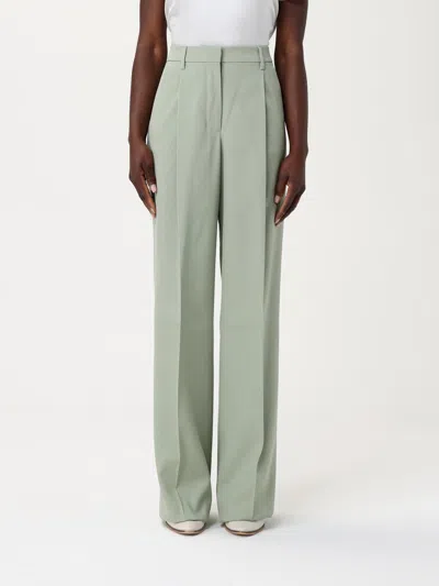 Golden Goose Women's Wide-leg Light Wool Trousers In Green