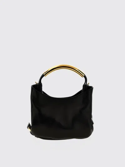 Moschino Logo Detailed Top Handle Bag In Black