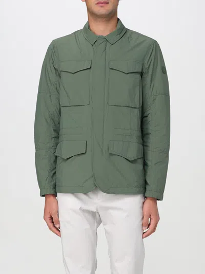 Save The Duck Logo-patch Lightweight Jacket In Green