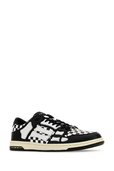 Amiri Low-top Checkered Pattern Rubber Sole Sneaker In Multi