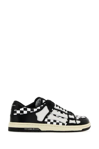 Amiri Low-top Checkered Pattern Rubber Sole Sneaker In Multi