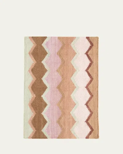 Annie Selke X Kit Kemp Safety Net Earth Handwoven Rug, 8' X 10' In Earth
