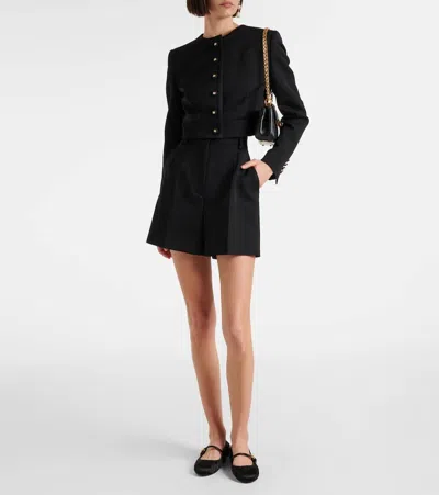 Dolce & Gabbana 5mm Criss Cross Nappa Ballerina Flats In Black