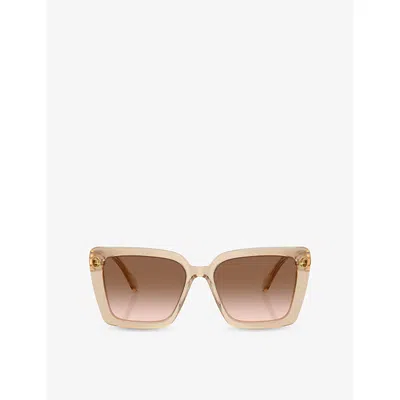 Swarovski Womens Sk6032 Square-frame Acetate Sunglasses Cream In Cream