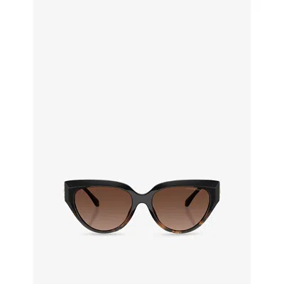 Michael Kors Womens Mk2241u Boca Raton Cat-eye-frame Acetate Sunglasses Brown
