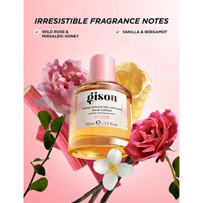 Gisou Womens Honey Infused Vanilla Glaze Hair Perfume 15ml In Wild Rose