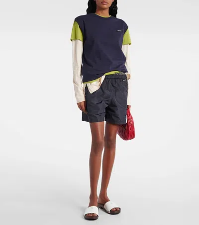 Miu Miu Wood Sole Flat Sandals With Studded Side In White