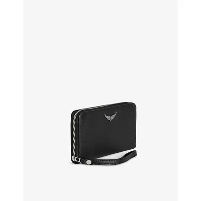 Zadig & Voltaire Womens Black Compagnon Leather Wallet In Black