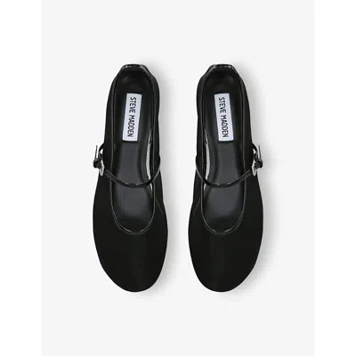 Steve Madden Womens  Mash Mesh Mary Jane Flats In Black