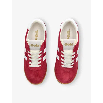 Gola Woman Sneakers Burgundy Size 7 Leather In Red