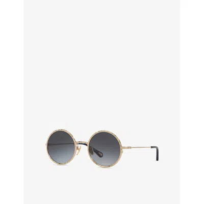 Chloé Womens Ch0230s Round-frame Metal Sunglasses Gold