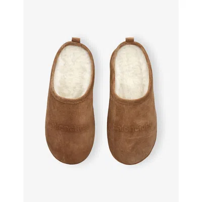 Balenciaga Alaska Slippers In Brown