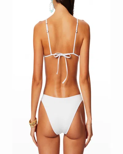 Ramy Brook Heather Tie Side Bikini Bottoms In Black