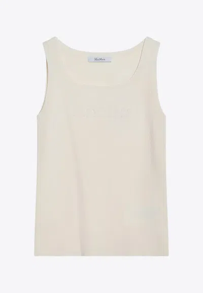 Max Mara Pentola Tank Top In Ivory