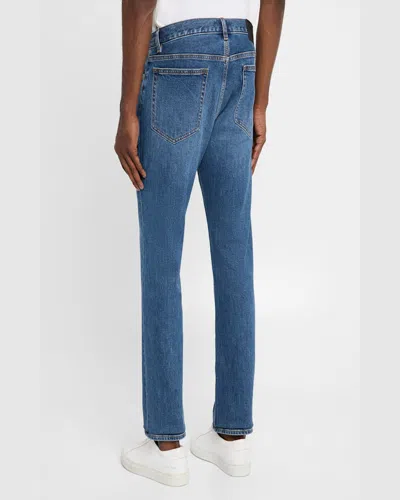 Theory Beryl Raffi Regular Fit Jeans In Mid Blue In Mid Blue