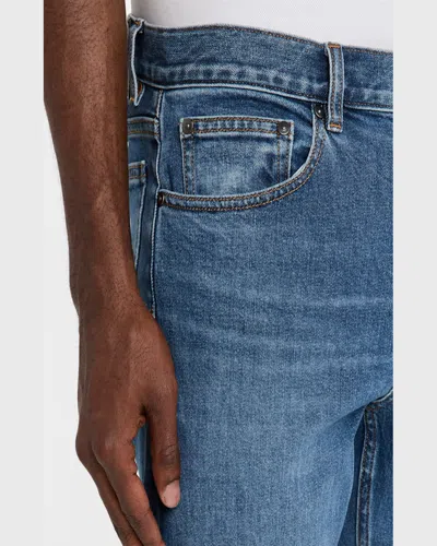 Theory Beryl Raffi Regular Fit Jeans In Mid Blue In Mid Blue