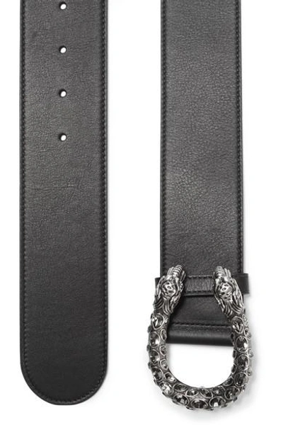 Shop Gucci Dionysus Swarovski Crystal-embellished Leather Waist Belt