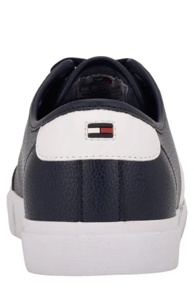 Tommy Hilfiger Men's Pandora Lace Up Low Top Sneakers In Navy/white