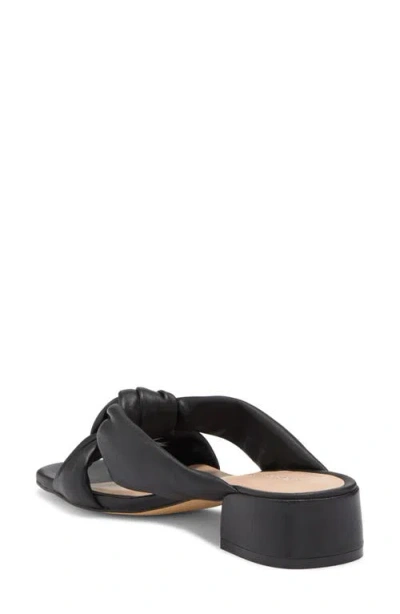 Stuart Weitzman Playa 35 Knot Slide Sandal In Black