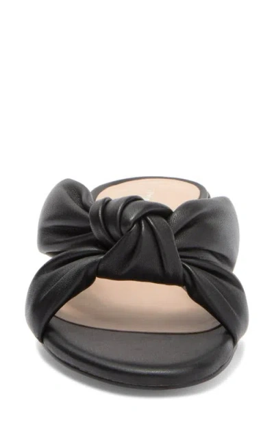 Stuart Weitzman Playa 35 Knot Slide Sandal In Black